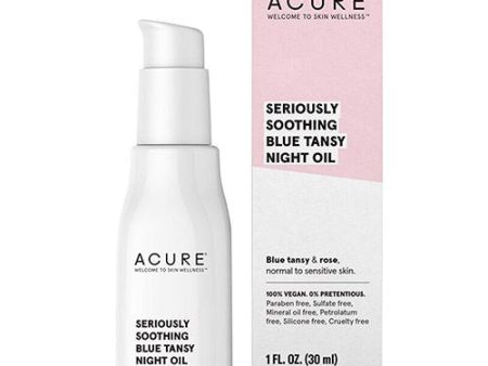 Acure Seriously Soothing Blue Tansy Night Oil - 1 fl oz Online Hot Sale