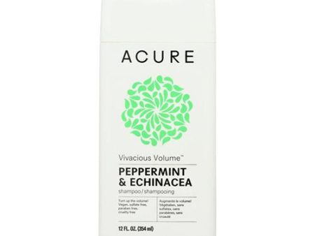 Acure Vivacious Volume Peppermint & Echinacea Shampoo 12 Fl Oz Online Sale