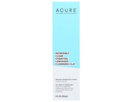 Acure Incredibly Clear Charcoal Lemonade Cleansing Clay - 4 fl oz Online Sale