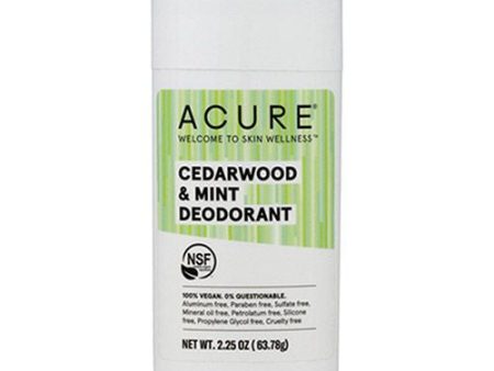 Acure Natural Deodorant Stick - Cedarwood Mint 63g Online Sale