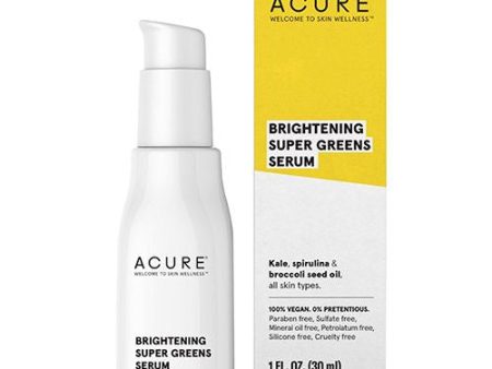 Acure Brightening Super Greens Serum - 1 fl oz Hot on Sale