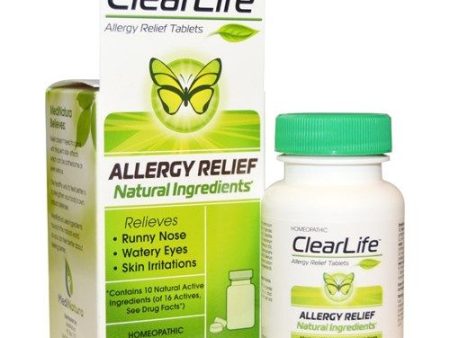 ClearLife Tablets - Allergy Relief - 100 Tablets Homeopathic Allergy Care Cheap