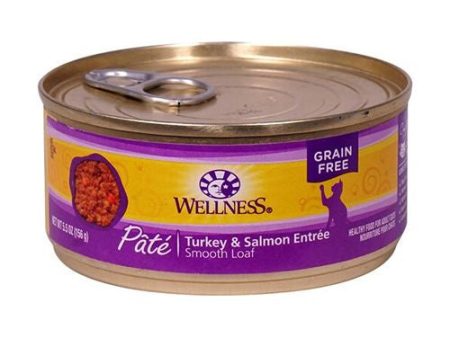 Wellness Pet Products Cat Food - Turkey and Salmon Recipe -  5.5 oz. For Cheap