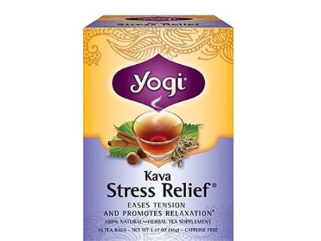 Yogi Tea - Kava Stress Relief (6 Pack) - Eases Tension and Promotes Relaxation - Caffeine Free - 96 Herbal Tea Bags (B0009F3QKW) Online Hot Sale