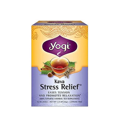 Yogi Tea - Kava Stress Relief (6 Pack) - Eases Tension and Promotes Relaxation - Caffeine Free - 96 Herbal Tea Bags (B0009F3QKW) Online Hot Sale