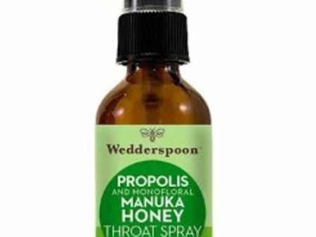 Wedderspoon Cooling Mint Honey Throat Spray, 1 Fz Supply