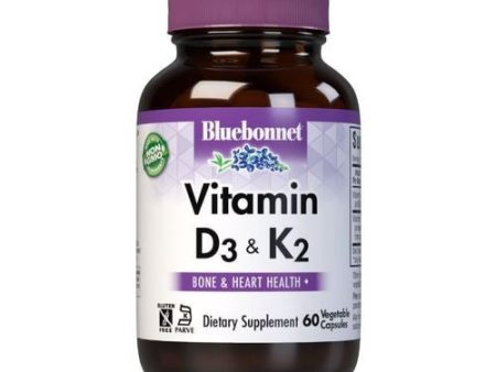 Vitamin D3 & K2  60 Vegetable Capsules  Bluebonnet Nutrition Cheap