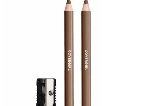 (2-Pack) COVERGIRL Easy Breezy Brow Fill + Define Eyebrow Pencil  810 Soft Brown  0.008 oz  Eye Pencil  Brown Eyebrow Pencil  Blendable Pencil Fill and Defined Brows  Sharpener Included Online now