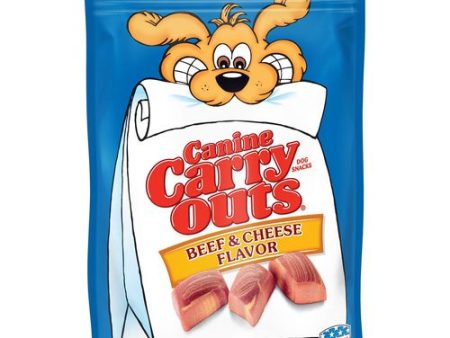 Canine Carry Outs Beef & Cheese Flavor Dog Snacks  5.2-Ounce Bag Hot on Sale