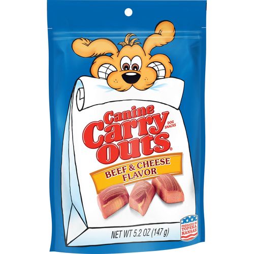 Canine Carry Outs Beef & Cheese Flavor Dog Snacks  5.2-Ounce Bag Hot on Sale