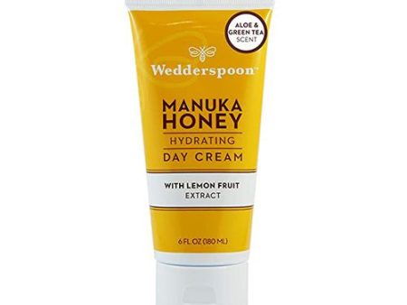 Wedderspoon  Manuka Honey  Hydrating Day Cream with Lemon Fruit Extract  Aloe   Green Tea Scent  6 fl oz  180 ml For Sale