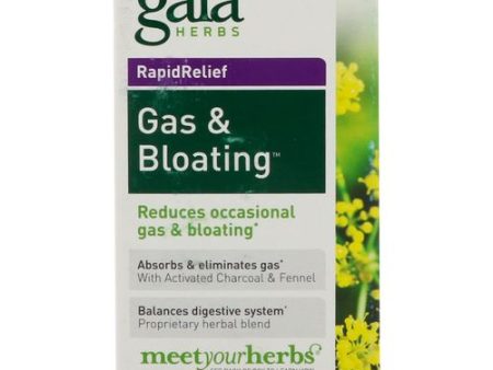 Gaia Herbs Gas & Bloating Supplement  Vegan Capsules  50 count - Gas Relief Tablets Reduce Bloating and Improve Digestive Function  Activated Charcoal and Fennel Online