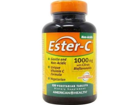 American Health - Ester-C with Citrus Bioflavonoids 1000 mg. - 120 Vegetarian Tablets Online Hot Sale