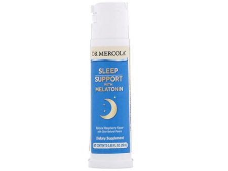 Dr. Mercola Melatonin Sleep Support Spray  Natural Raspberry  25 mL Online Hot Sale