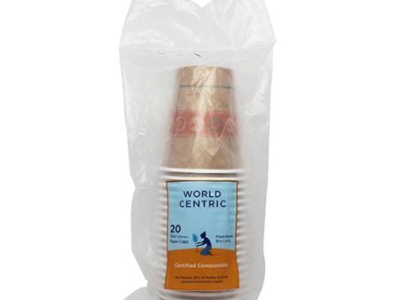 World Centric Compostable Paper Cups, 12 oz, 20 Count Discount