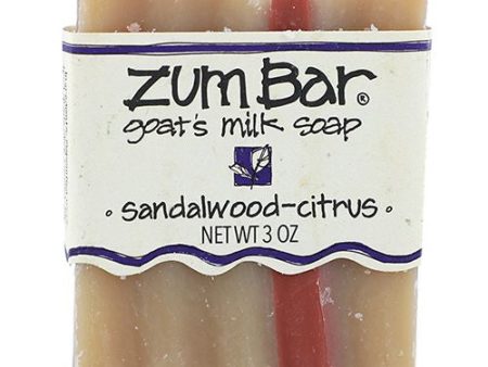 Zum Bar Goat s Milk Soap - Sandalwood-Citrus - 3 oz (3 Pack) Online now