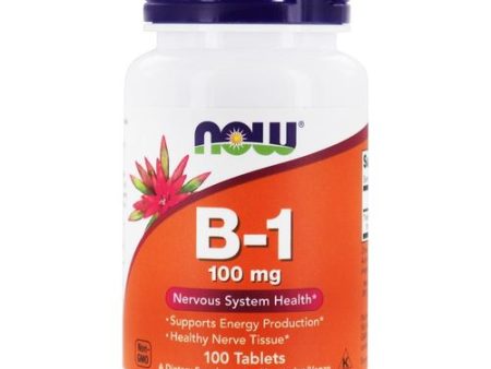 NOW Foods - Vitamin B1 Thiamin 100 mg. - 100 Tablets For Cheap