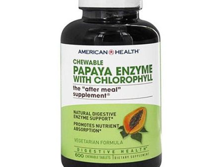 American Health - Chewable Papaya Enzyme with Chloropyll - 600 Tablets For Discount