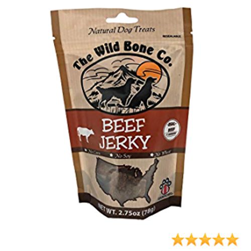 Wild Bone Company Beef Jerky Natural Dog Treats  2 Ounces Each  Made in The USA Online