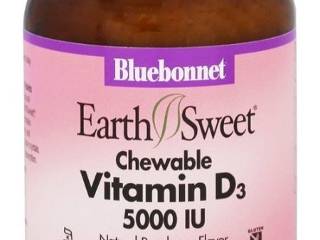 Vitamin D3  Raspberry  5 000 IU (125 mcg)  90 Chewable Tablets  Bluebonnet Nutrition For Sale