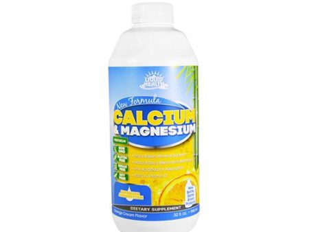 Liquid Health Calcium & Magnesium  Vitamin D3  Liquid Supplement Joint and Bones Tissue Support  Citrate Vegetarian Natural Non GMO - 32 Fl oz. Online Hot Sale