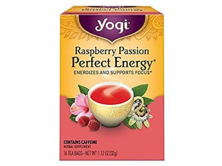 Yogi Teas, Tea Rspbry Pssn Prfct Energy - 16bg on Sale