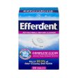 Efferdent Retainer & Denture Cleaner Tablets  Complete Clean   126 Count Sale