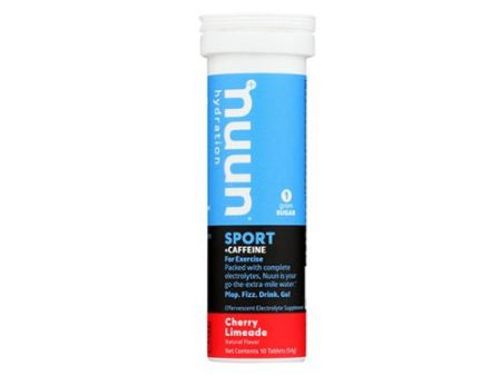 Nuun Sport +Caffeine Hydrating Drink Tablets  Cherry Limeade  10 Tablets Discount