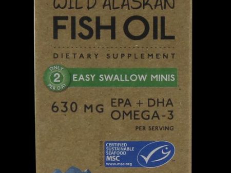 Wiley s Finest Wild Alaskan Fish Oil Easy Swallow Mini Softgels  60 Ct Fashion