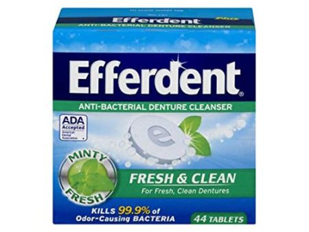 Efferdent Retainer & Denture Cleaner Tablets  Minty Fresh & Clean  44 Count Discount