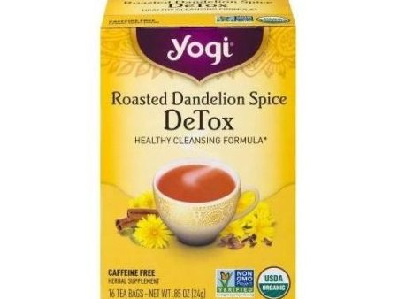 Yogi Teas, Tea Detox Rstd Dandln Spc - 16bg Sale