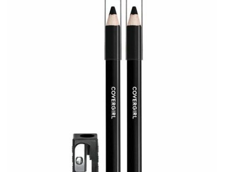 (2-Pack) COVERGIRL Easy Breezy Brow Fill + Define Eyebrow Pencil  500 Black  0.008 oz  Eye Pencil  Brown Eyebrow Pencil  Blendable Pencil Fill and Defined Brows  Sharpener Included on Sale