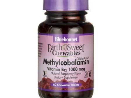 Bluebonnet Nutrition - EarthSweet Chewables Methylcobalamin Natural Raspberry 1000 mcg. - 60 Chewable Tablets For Sale