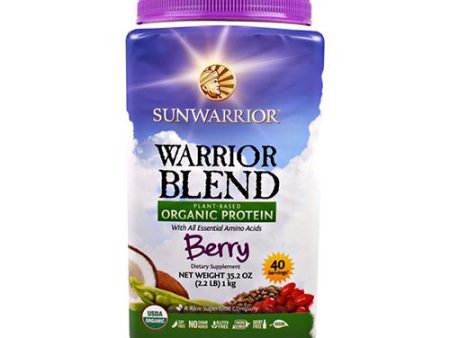 Warrior Blend (Plant-Based Organic Protein, Berry Flavor) - 35.2 oz (1000 Grams) Online now