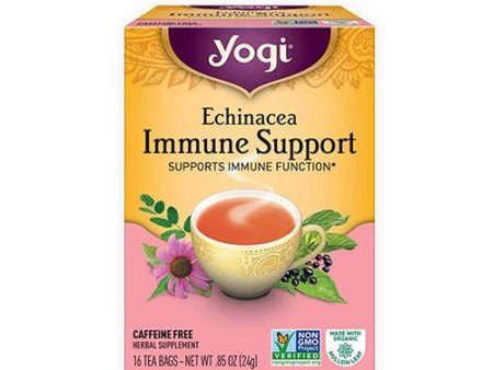 Yogi Tea, Echinacea Immune Support Herbal Tea, 16 Ct on Sale