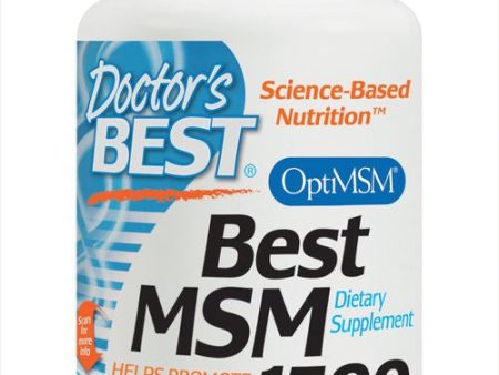 Doctor s Best MSM with OptiMSM  Non-GMO  Gluten Free  Joint Support  1500 mg  120 Tablets Sale