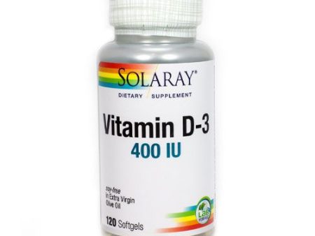 Vitamin D 400 iu By Solaray - 120 Softgels Supply