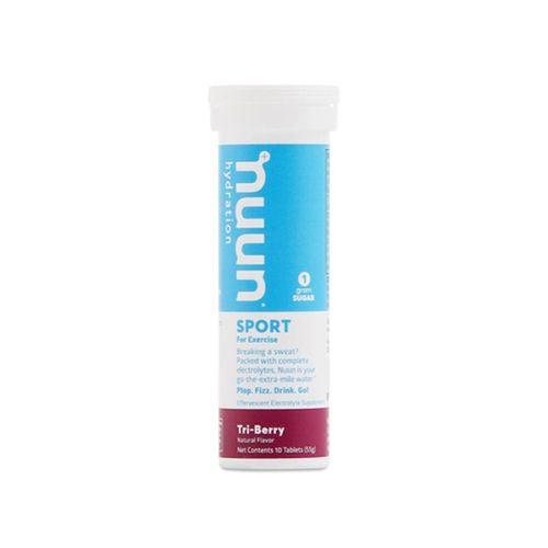 Nuun Sport Electrolyte Tablets for Proactive Hydration  Tri-Berry Tablets  10 Count Tube Supply