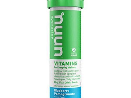 Nuun Vitamins: Effervescent Electrolyte Hydration Tablets  Blueberry Pomegranate  10 Tablets Online