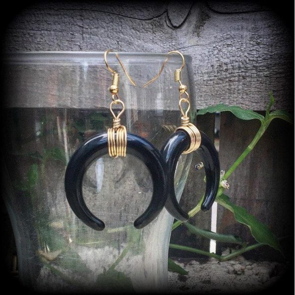 Artemis earrings-Black moon earrings Online