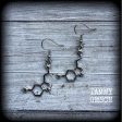 Serotonin molecule earrings-Molecule earrings Discount