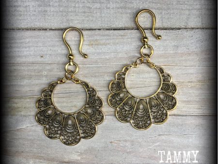 Goddess Aphrodite filigree earrings-Ornate ear hangers Hot on Sale