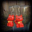 Cat earrings-Gauged earrings For Sale