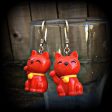 Cat earrings-Gauged earrings For Sale