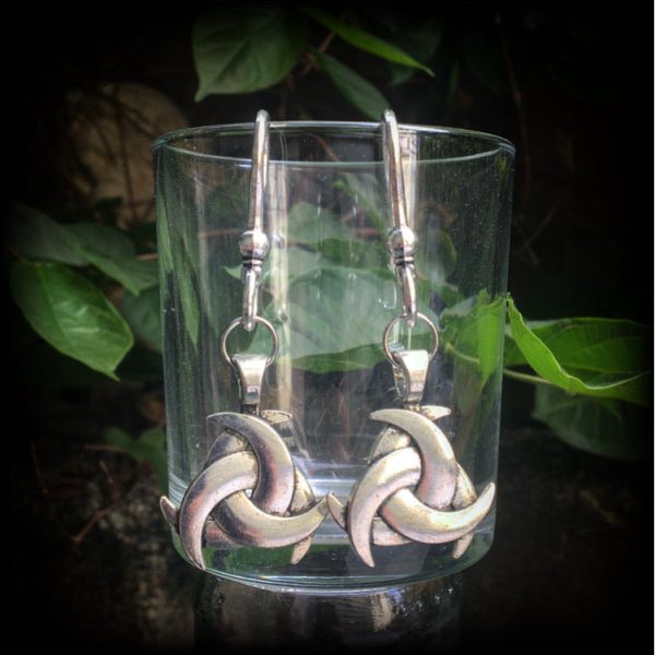 Odins horn earrings-Ear hangers Fashion