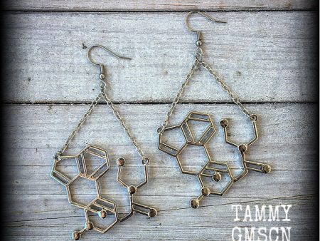 LSD molecule earrings on Sale