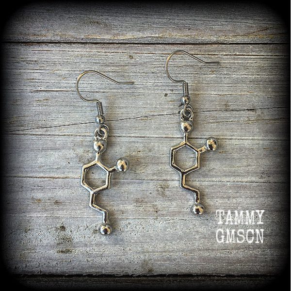 Dopamine molecule earrings For Cheap