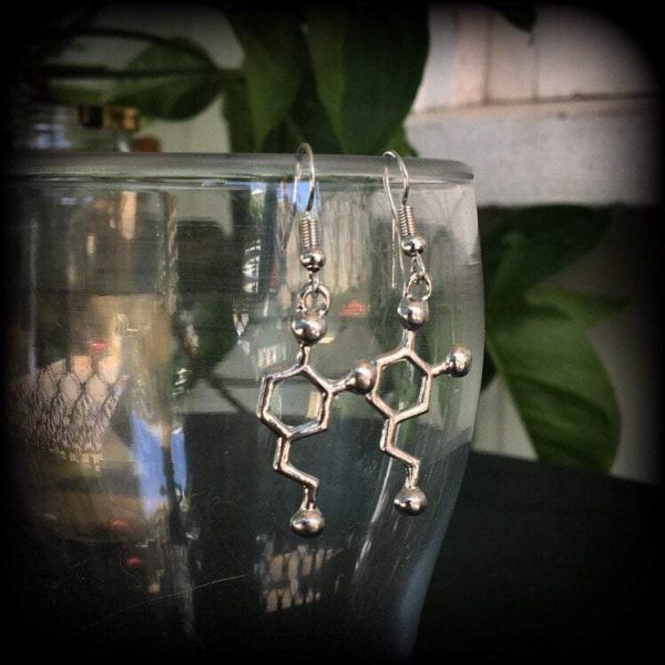 Dopamine molecule earrings For Cheap