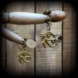 Eye of Horus earrings-Tunnel dangles-Ear gauges Cheap