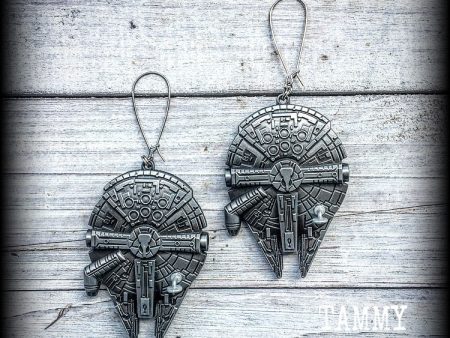 Star Wars earrings-Millenium falcon earrings Discount